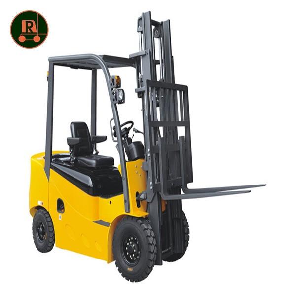 Safe and reliable four wheel 2 ton 48v motor battery electric forklift
